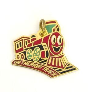 On the Right Track Charm TOPS Take Off Pounds Sensibly Smiling Train